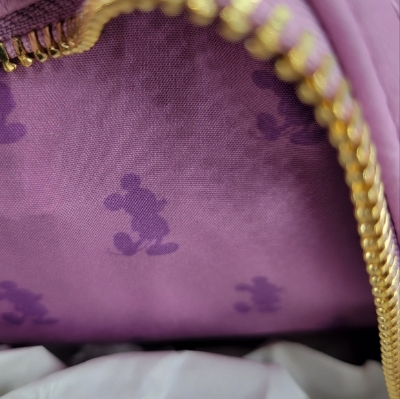 Loungefly Pink EARidescent Iridescent Disney Parks 50th Anniversary Backpack - Picture 6 of 7